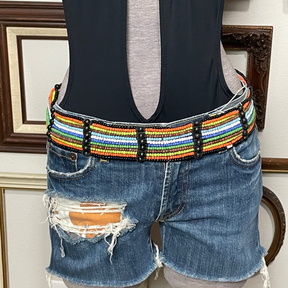 Vintage Tribal Beaded Belt
